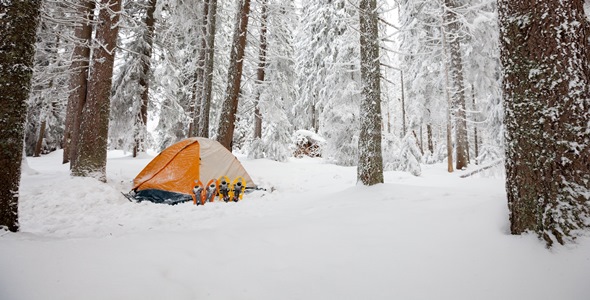 Camping d'hiver