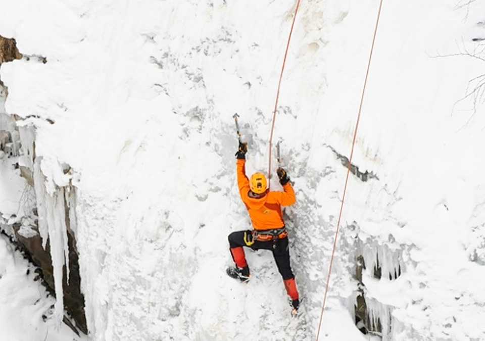 Escalade sur glace